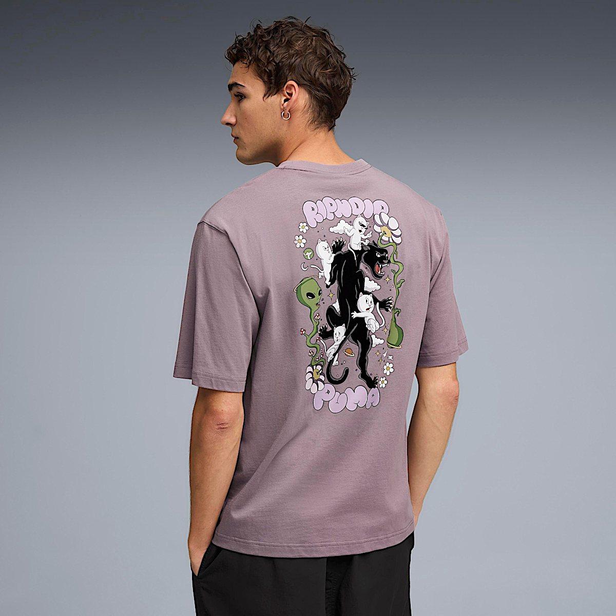 PUMA X RIPNDIP Boxy Graphic Tee (Plum Jam) - Image 3