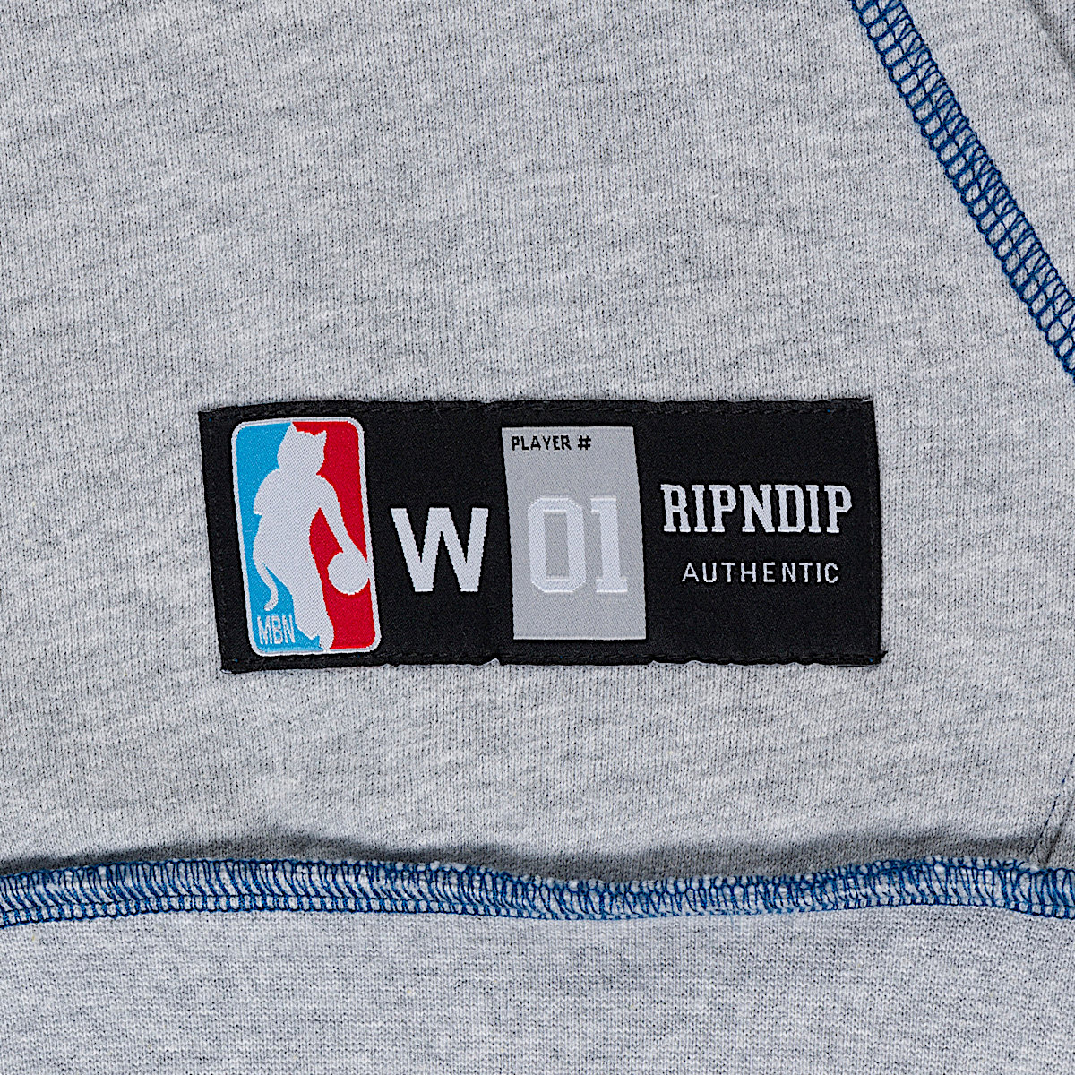 Ripndip Athletics Stitch Hoodie (Ash Heather) - Image 4