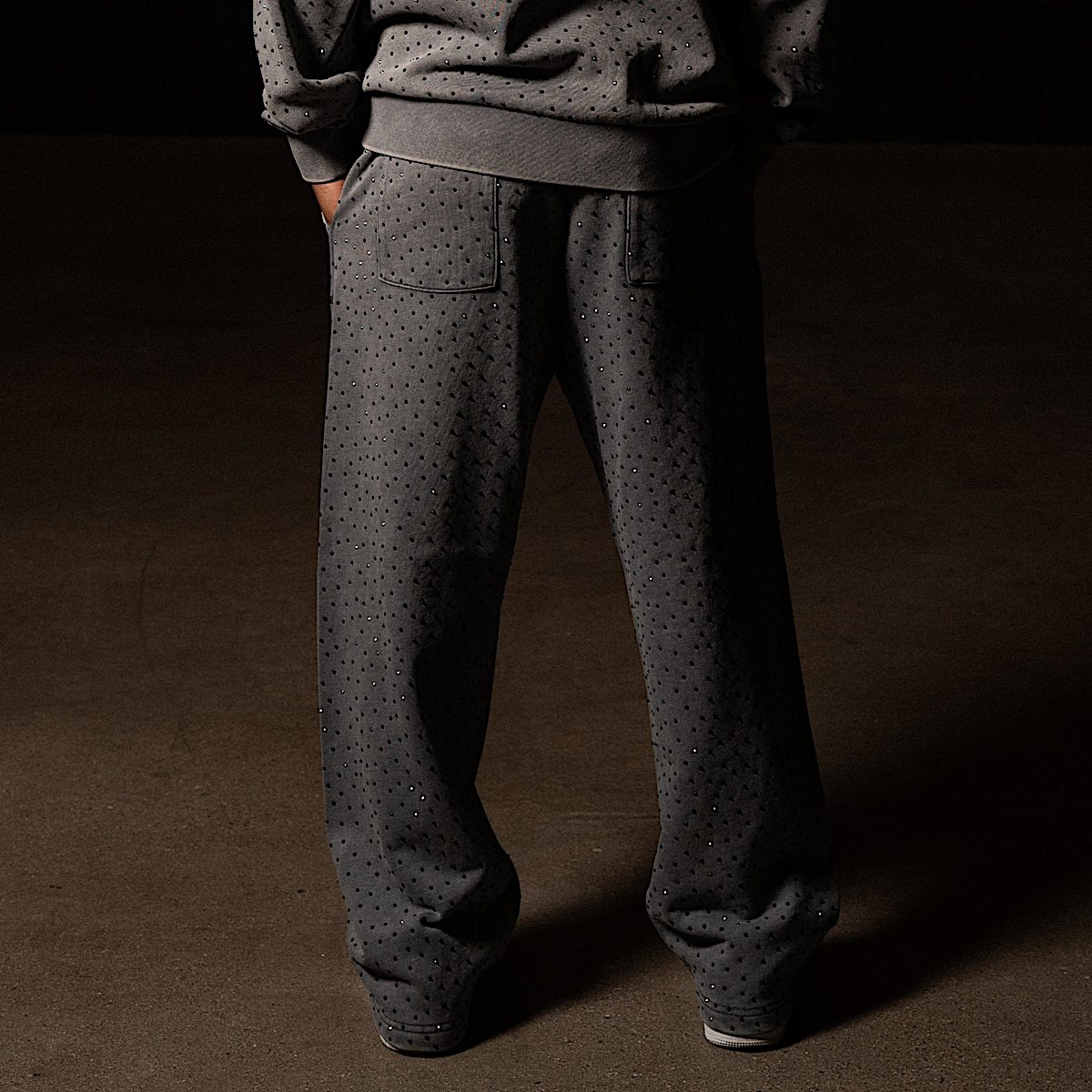 RIPNGEMS Straight Leg Sweatpants (Charcoal Wash) - Image 4