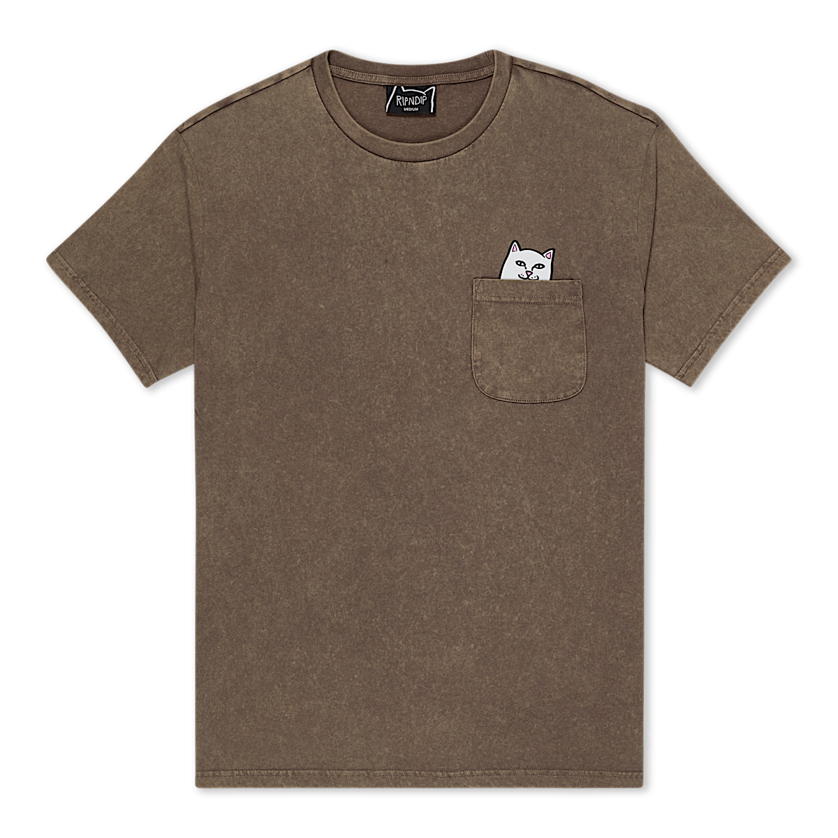 Lord Nermal Pocket Tee (Brown Vintage Wash) - Image 4