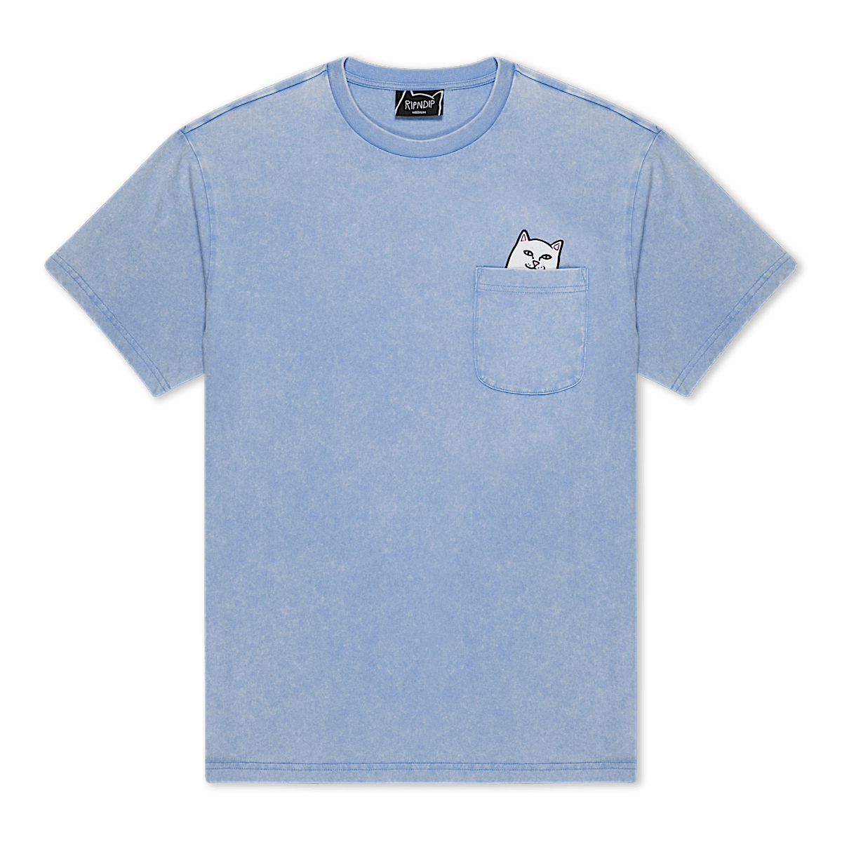 Lord Nermal Pocket Tee (Power Blue Vintage Wash) - Image 4