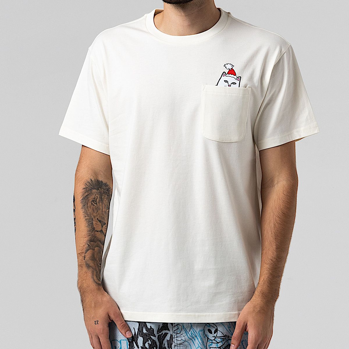 Lord Santa Pocket Tee (Bone) - Image 4