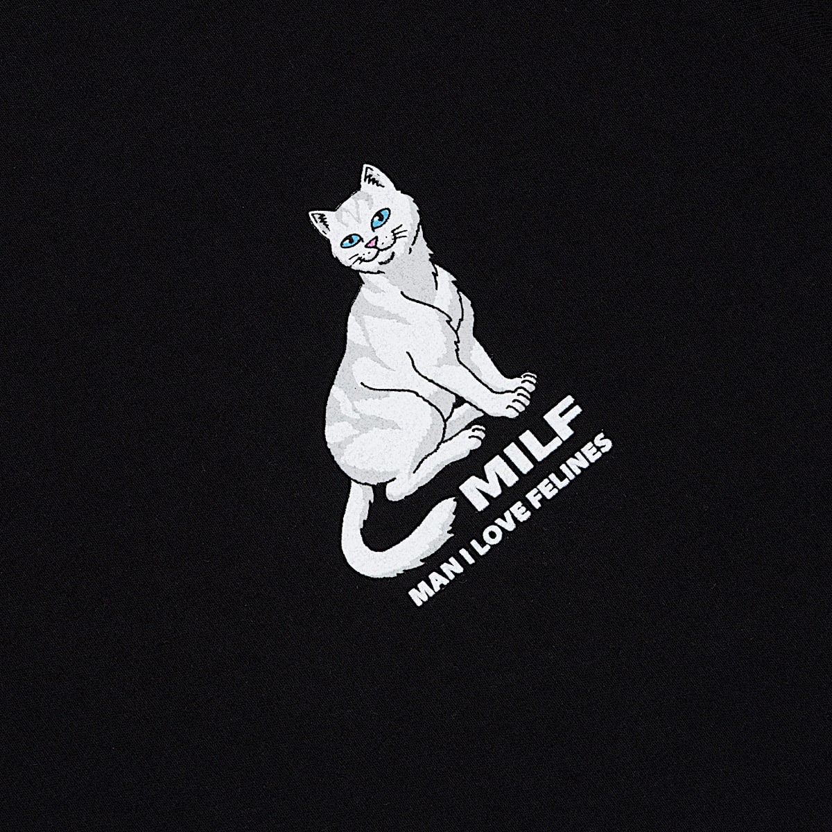 Man I Love Felines Tee (Black) - Image 4