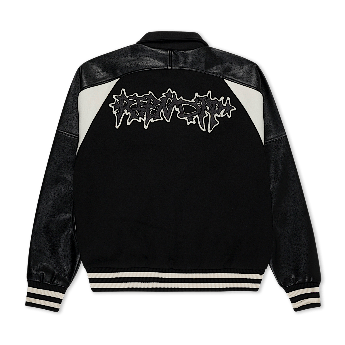 Luther Leather Jacket (Black / Sand) - Image 4