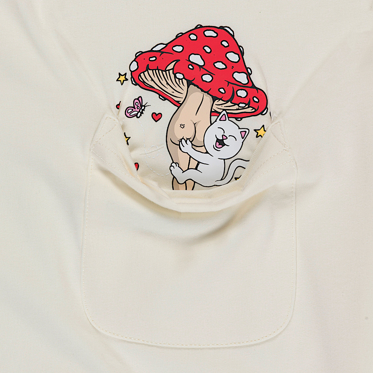 Funny Fungus Pocket Tee (Bone) - Image 4