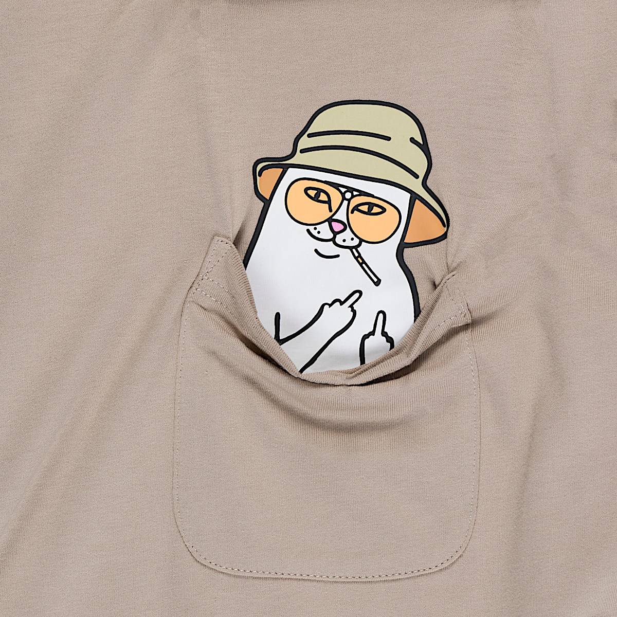 Nermal S Thompson Pocket Tee (Tan) - Image 4