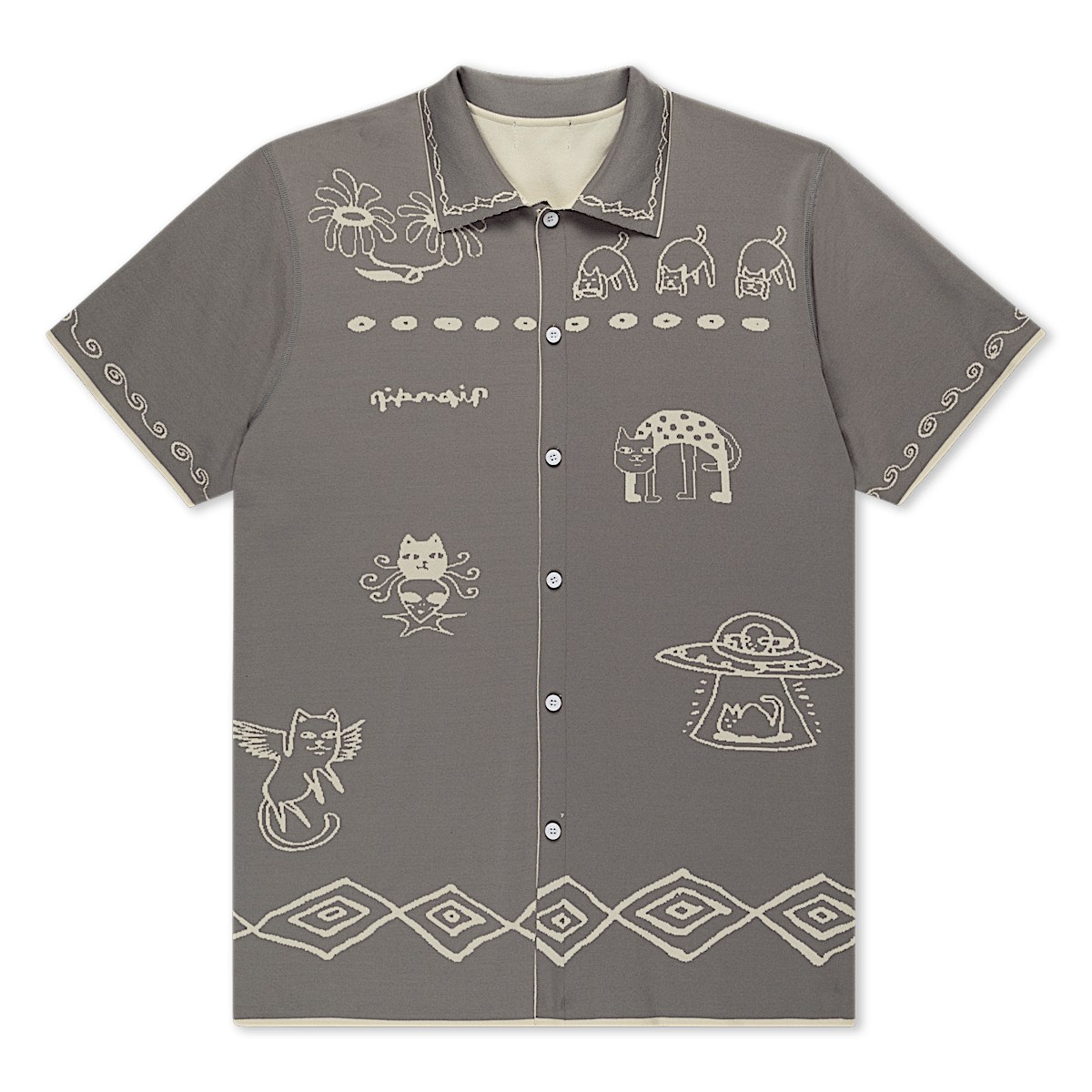 Blonded Reversible Button Up (Sand / Charcoal) - Image 5