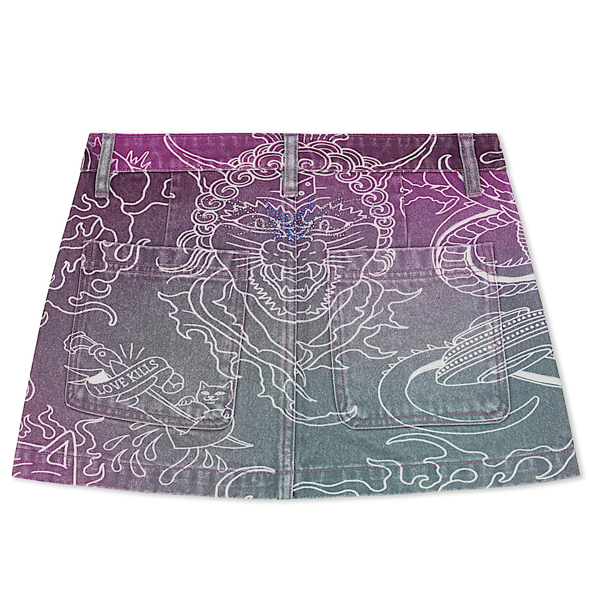 Trace Denim Skirt (Multi) - Image 5