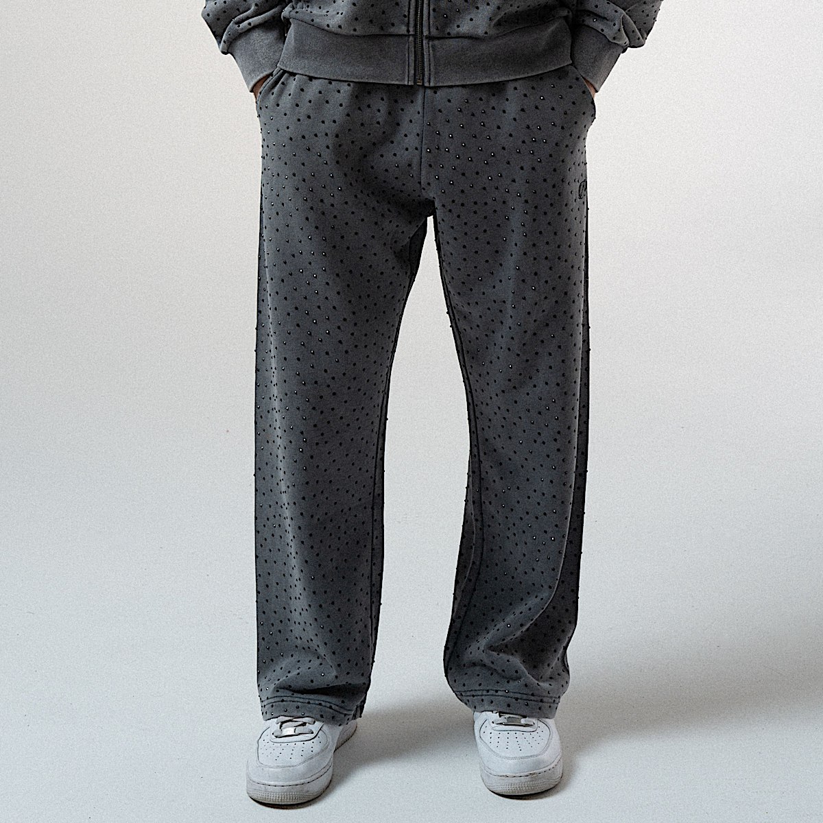 RIPNGEMS Straight Leg Sweatpants (Charcoal Wash) - Image 5