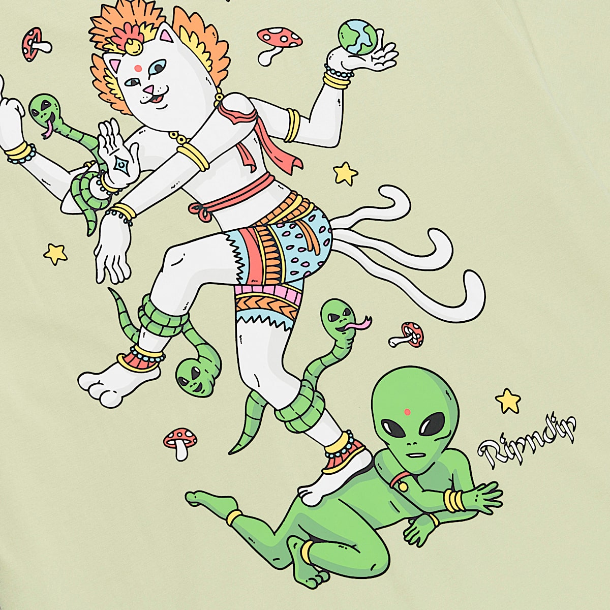 Alien Whisperer Tee (Light Moss) - Image 5
