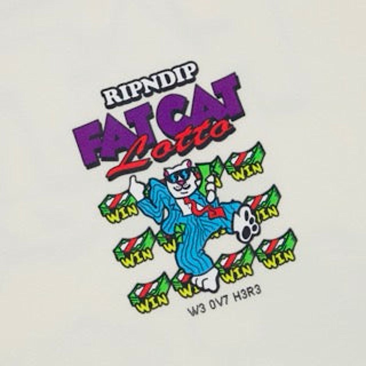 Fat Cat Tee (Bone) - Image 5