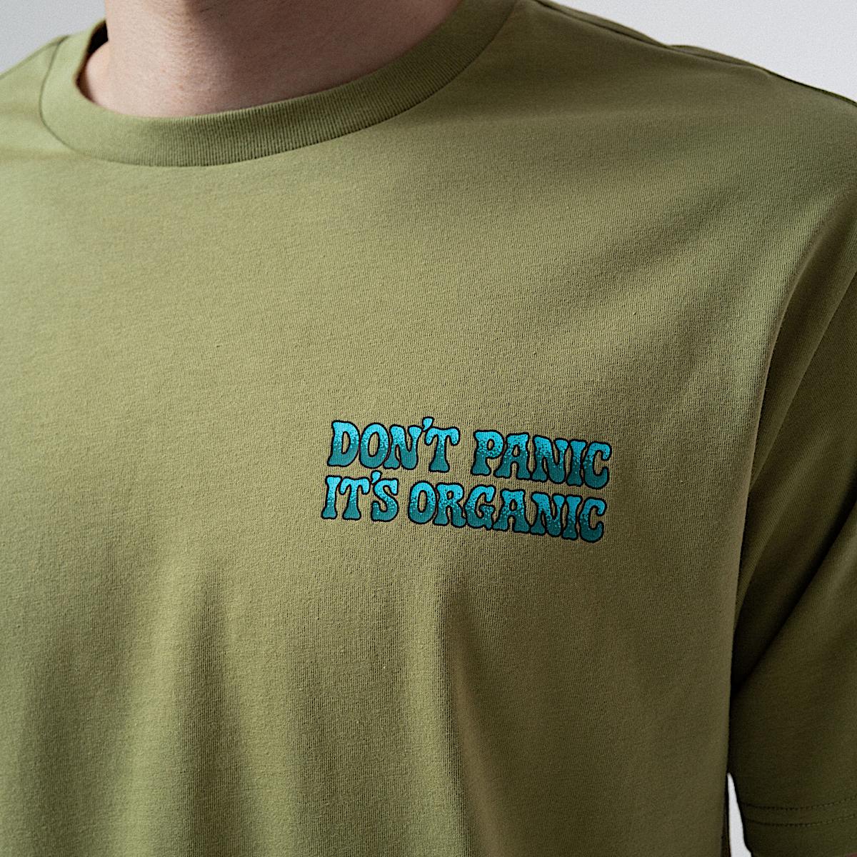 Don't Panic Tee (Light Forest) - Image 5