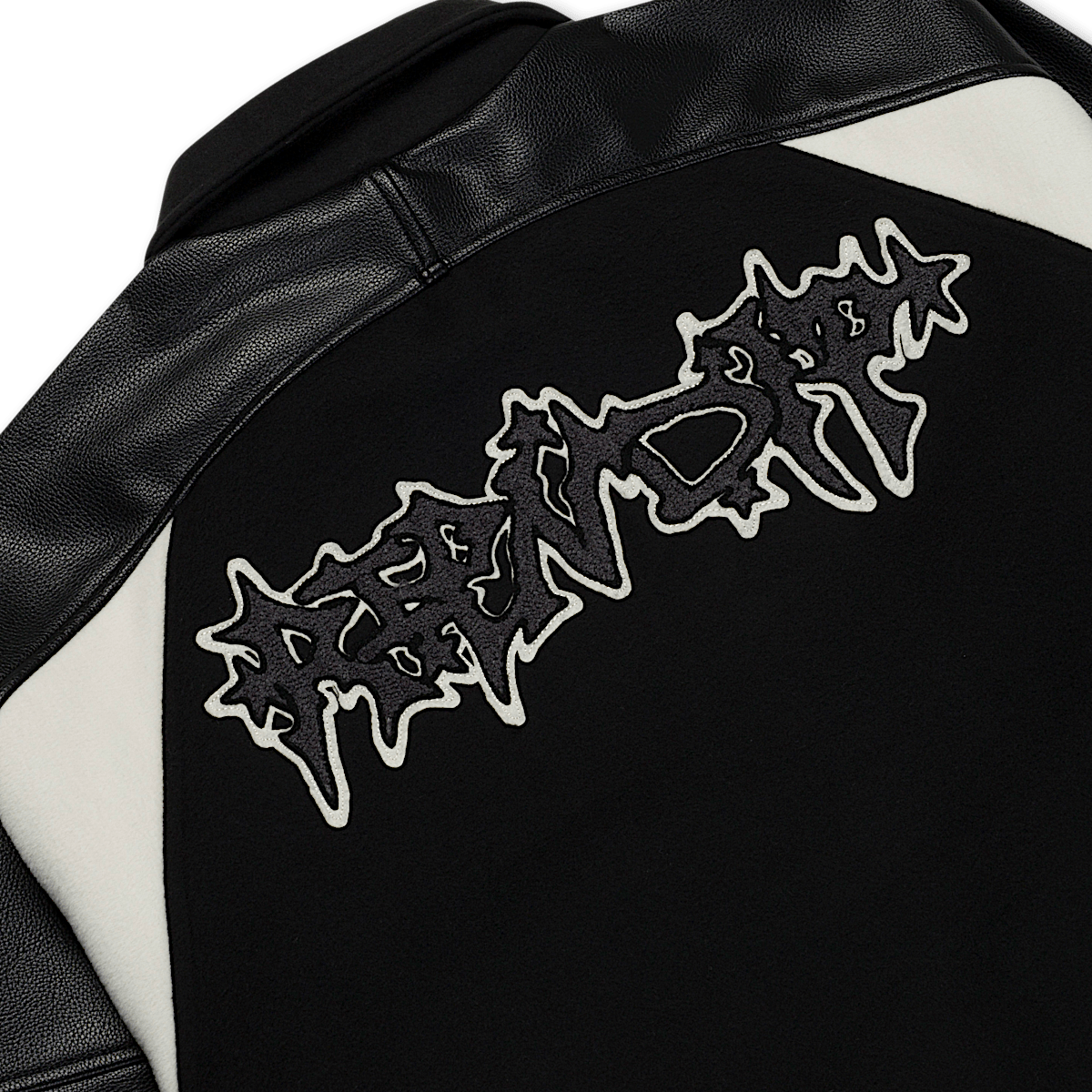 Luther Leather Jacket (Black / Sand) - Image 5