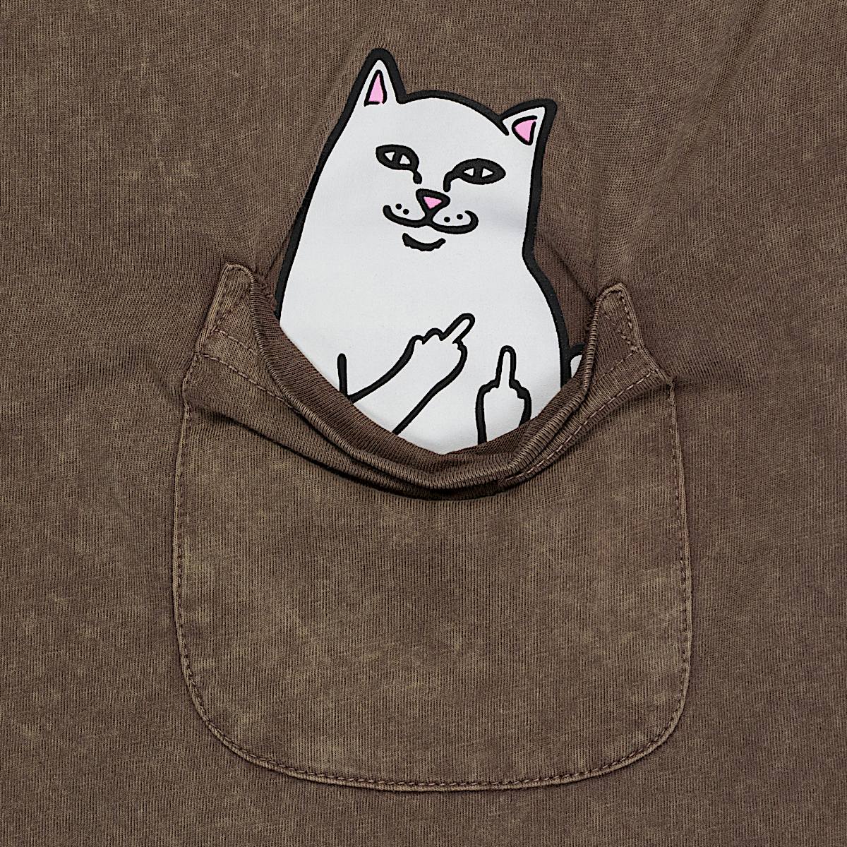 Lord Nermal Pocket Tee (Brown Vintage Wash) - Image 5