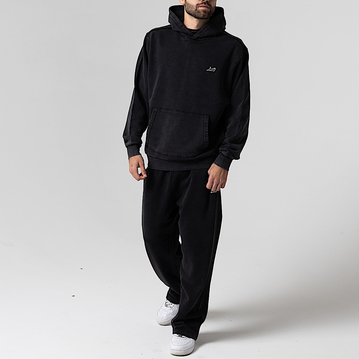 Castanza Hoodie (Black Vintage Wash) - Image 5