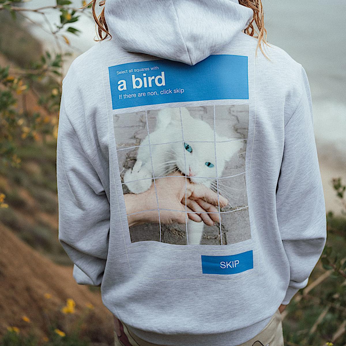 A Bird Hoodie (Ash Heather) - Image 5