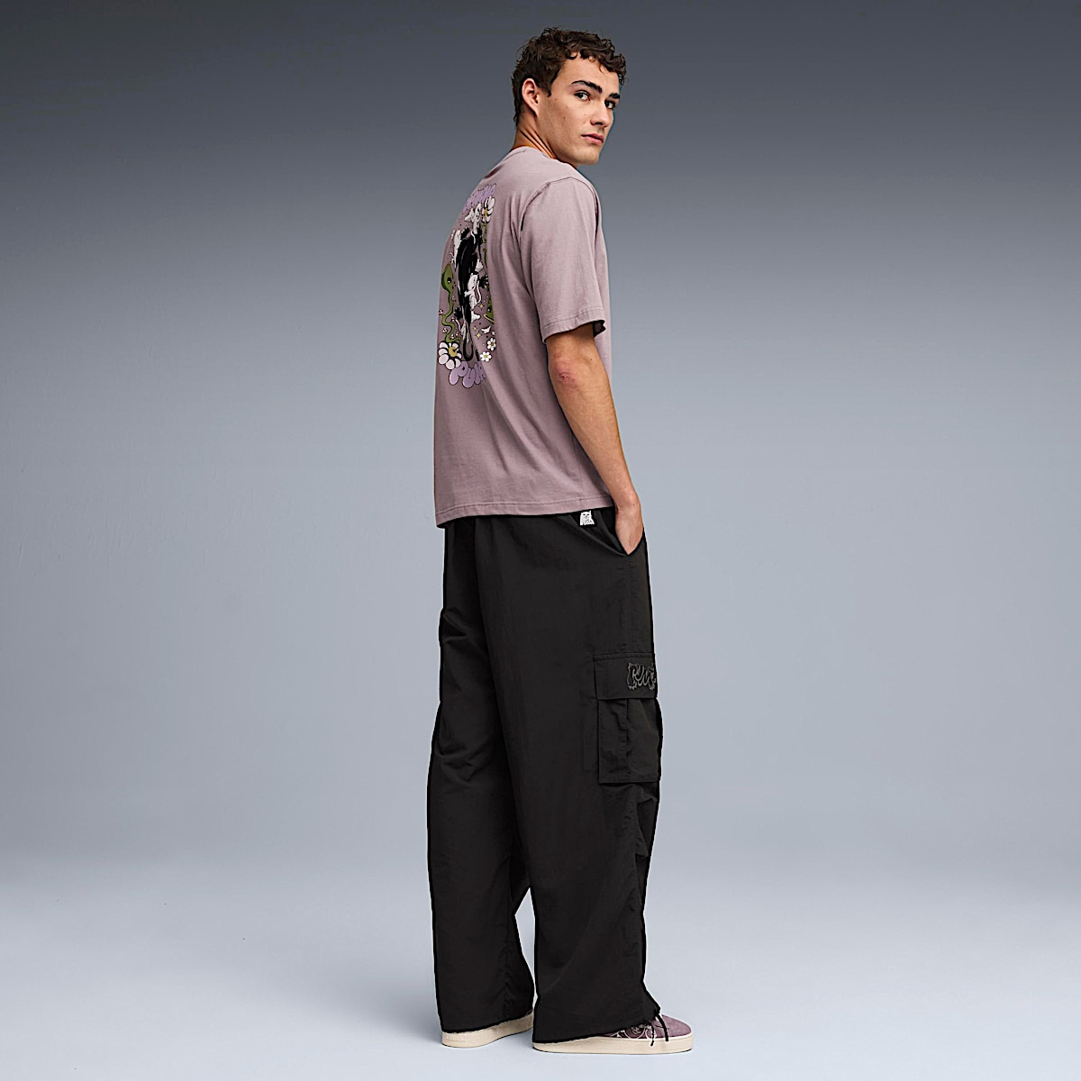 PUMA X RIPNDIP Boxy Graphic Tee (Plum Jam) - Image 6