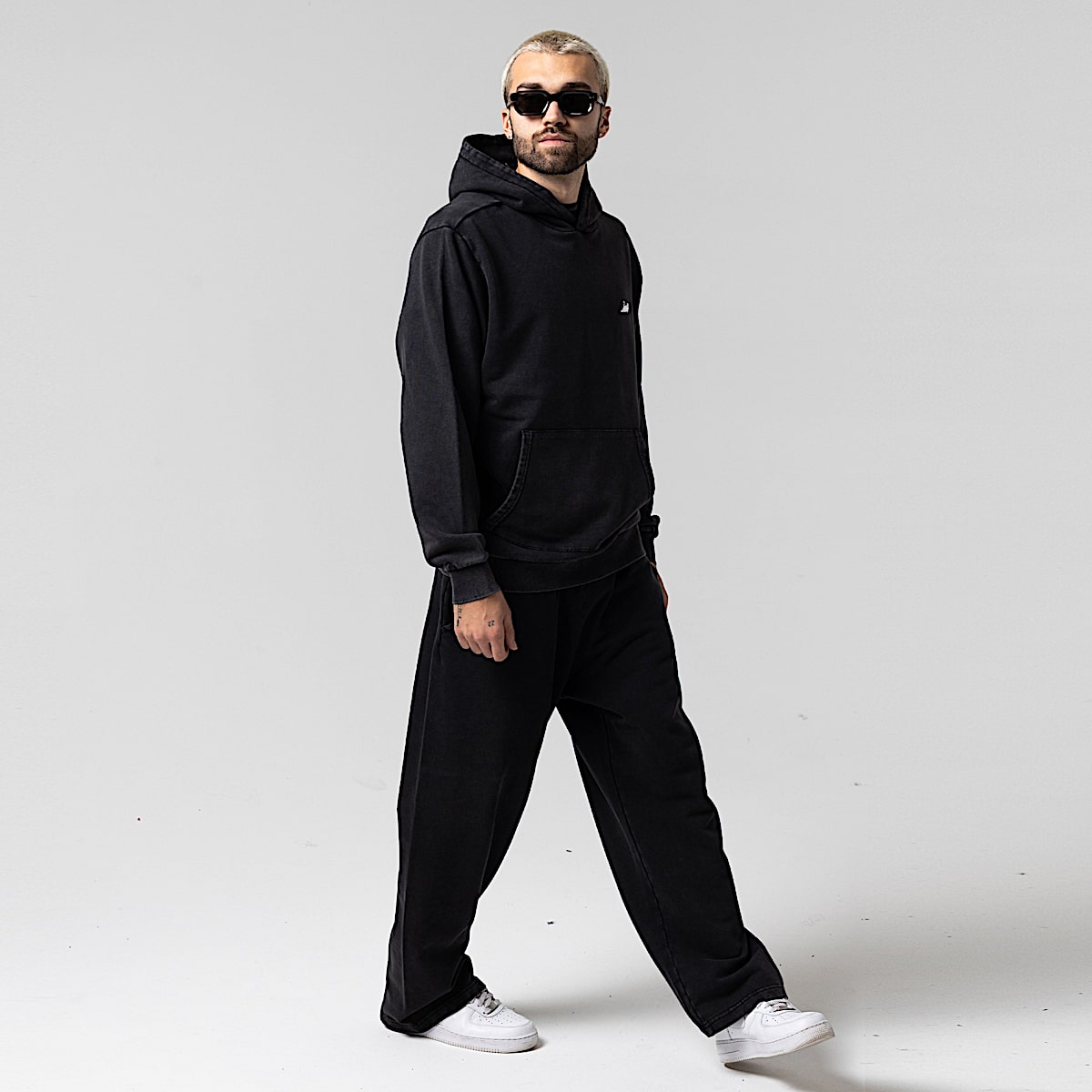 Castanza Hoodie (Black Vintage Wash) - Image 6