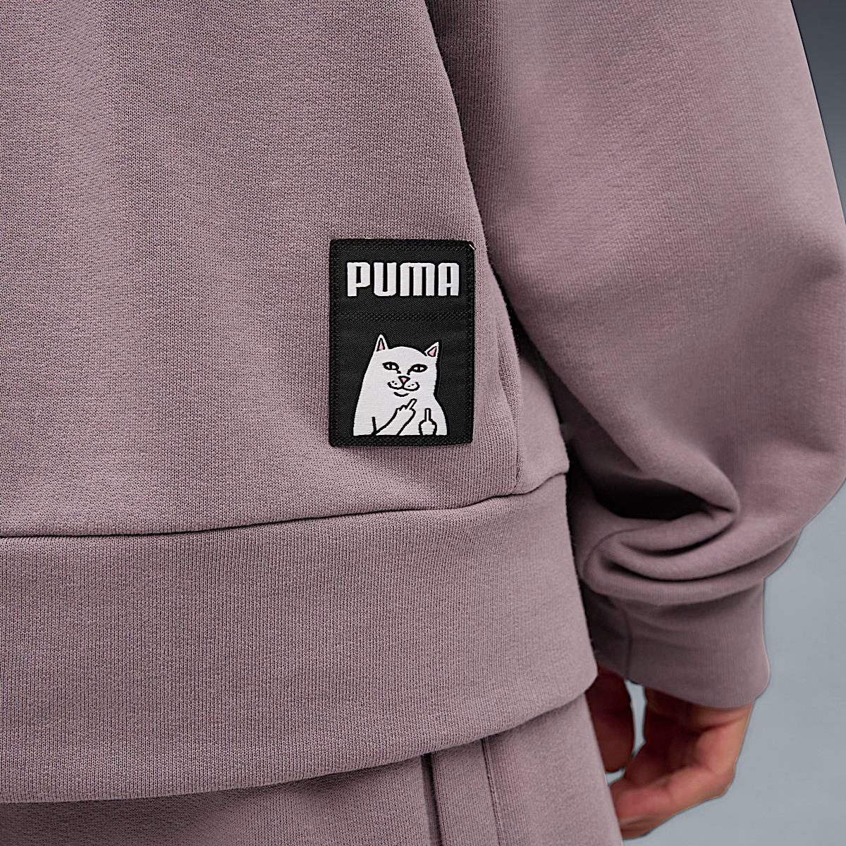 PUMA X RIPNDIP Boxy Graphic Hoodie (Plum Jam) - Image 6