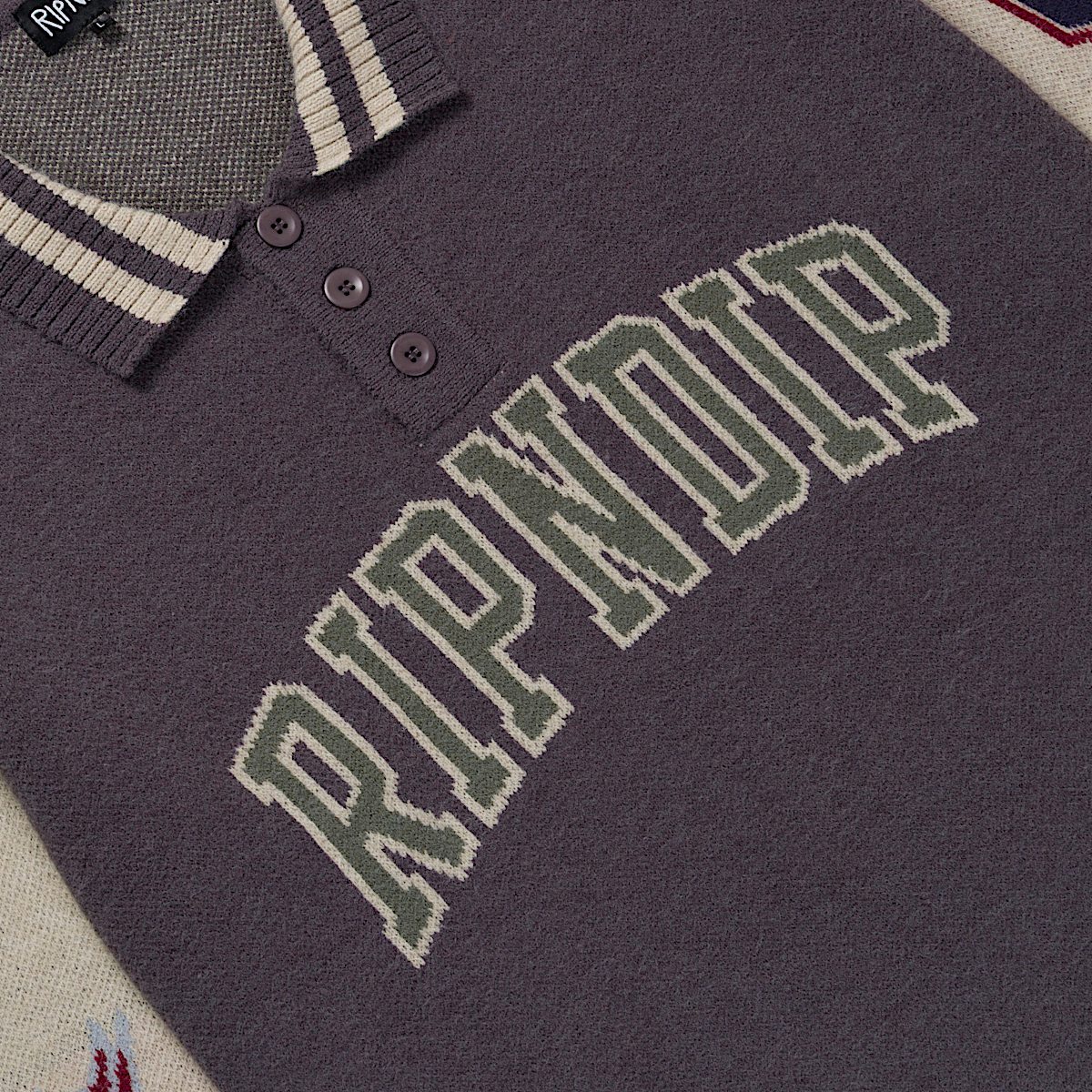 Run It Up Knit Sweater (Charoal / Cream) - Image 6