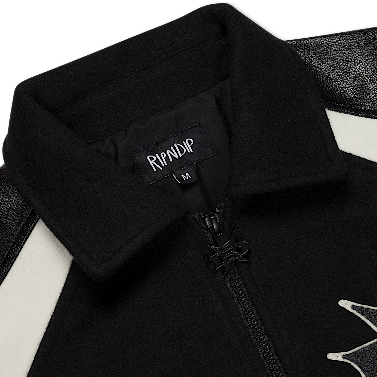 Luther Leather Jacket (Black / Sand) - Image 7