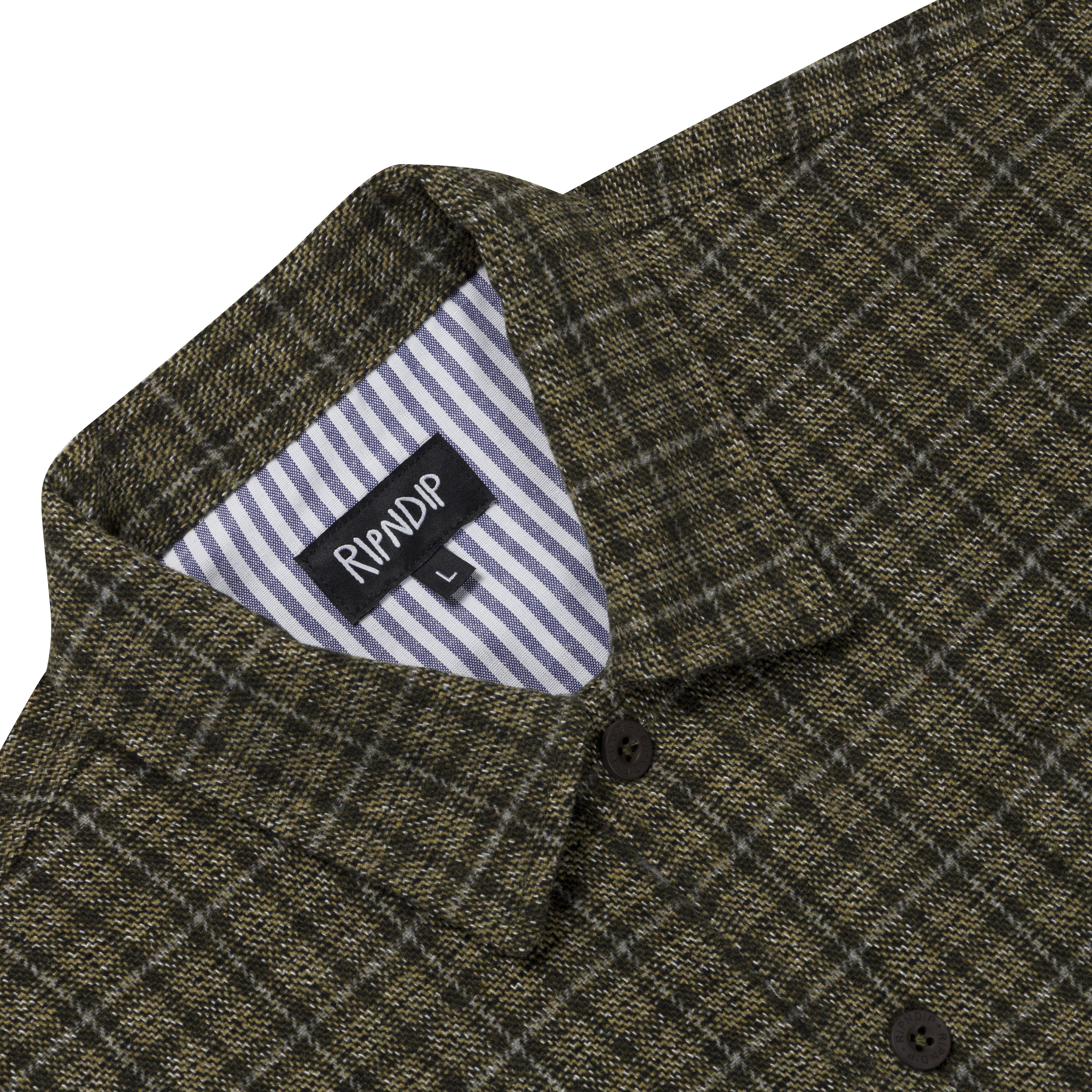 Where The Flowers Bloom Flannel Jacket (Olive) - Image 10