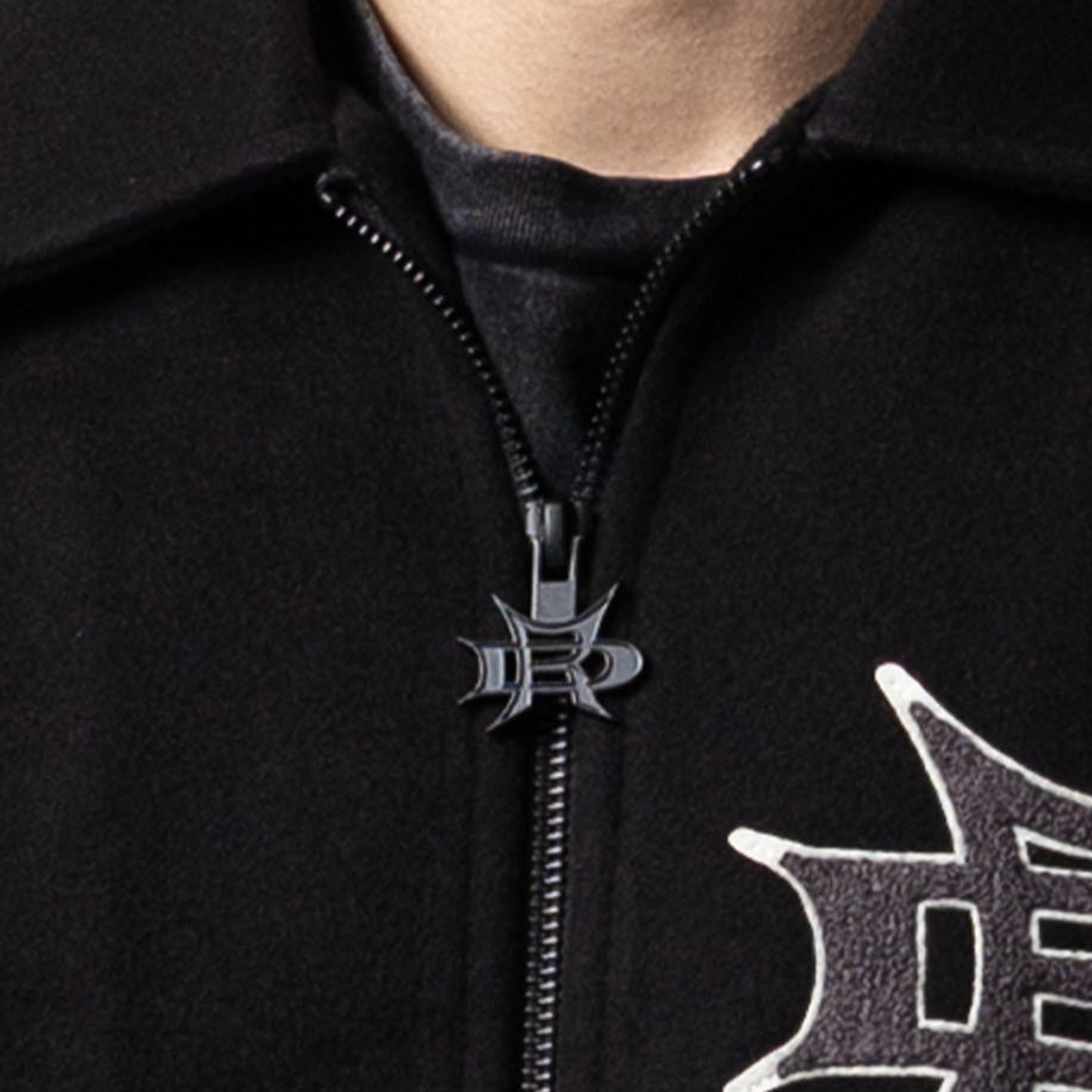 Luther Leather Jacket (Black / Sand) - Image 8