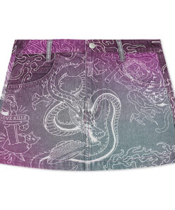 Trace Denim Skirt (Multi)