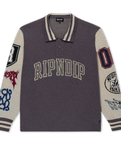 Run It Up Knit Sweater (Charoal / Cream)