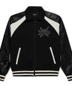 Luther Leather Jacket (Black / Sand)