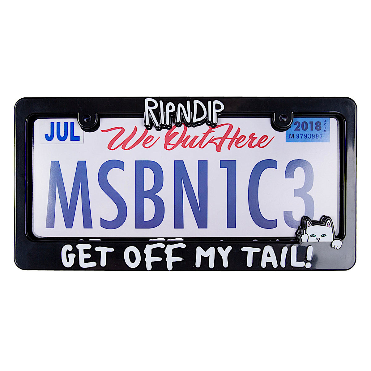Tailgate License Plate Frame (Black)