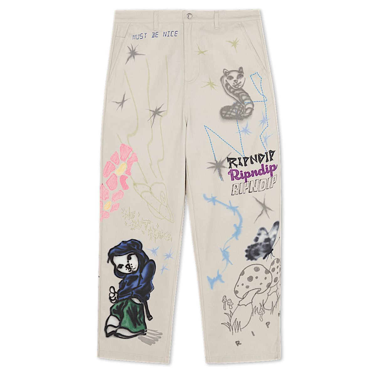 Goosebumps Wide Fit Pants (Bone)