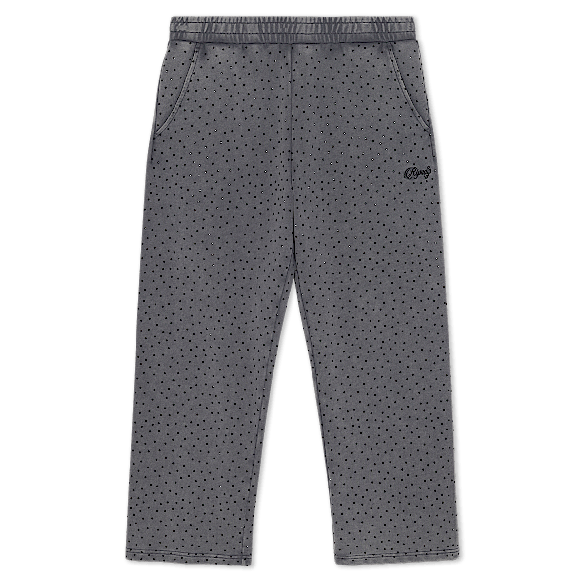 RIPNGEMS Straight Leg Sweatpants (Charcoal Wash)