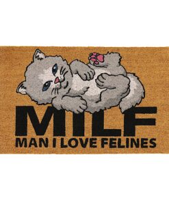 Man I Love Felines Rug (Brown)