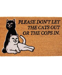 Don't Let The Cops In Rug (Brown)