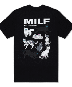 Man I Love Felines Tee (Black)