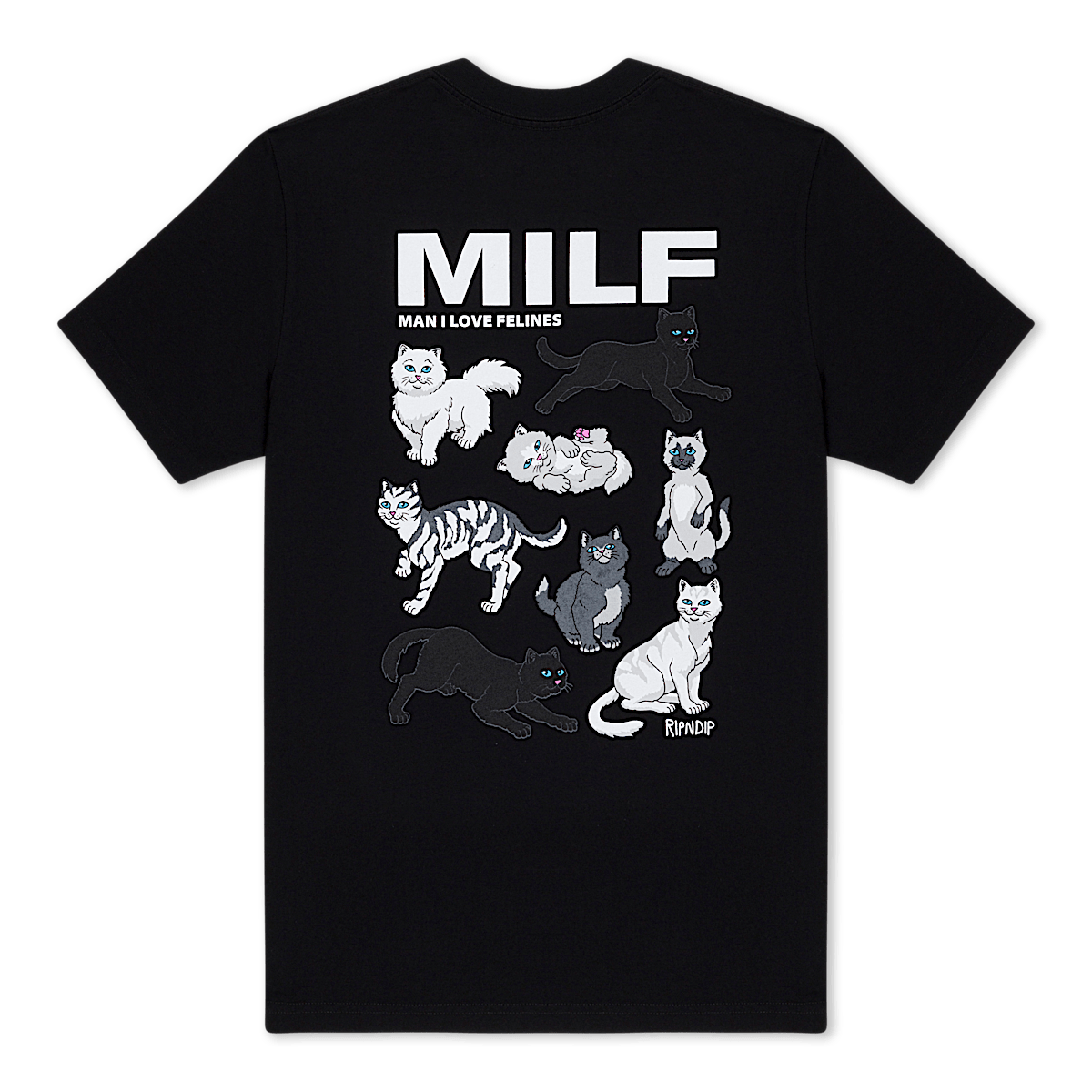 Man I Love Felines Tee (Black)