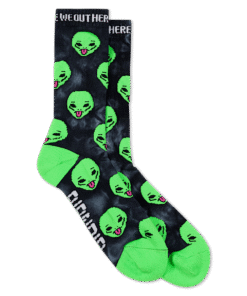 We Out Here Socks (Black Lightning)