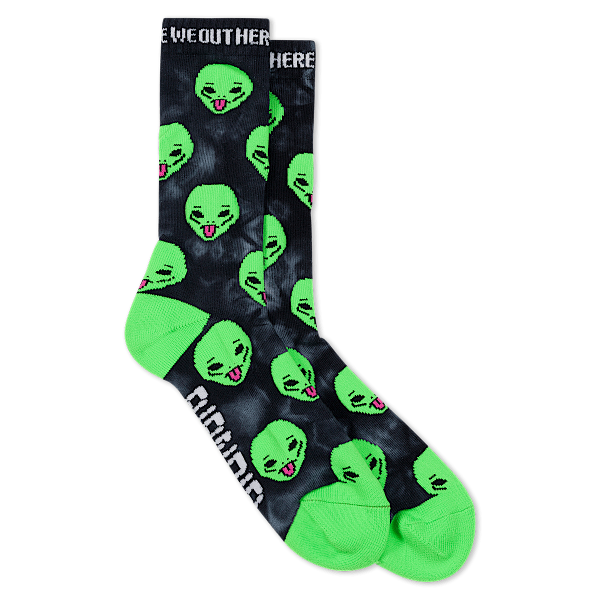 We Out Here Socks (Black Lightning)