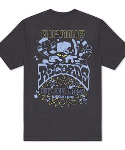 Ripndip Records Tee (Charcoal Vintage Wash)