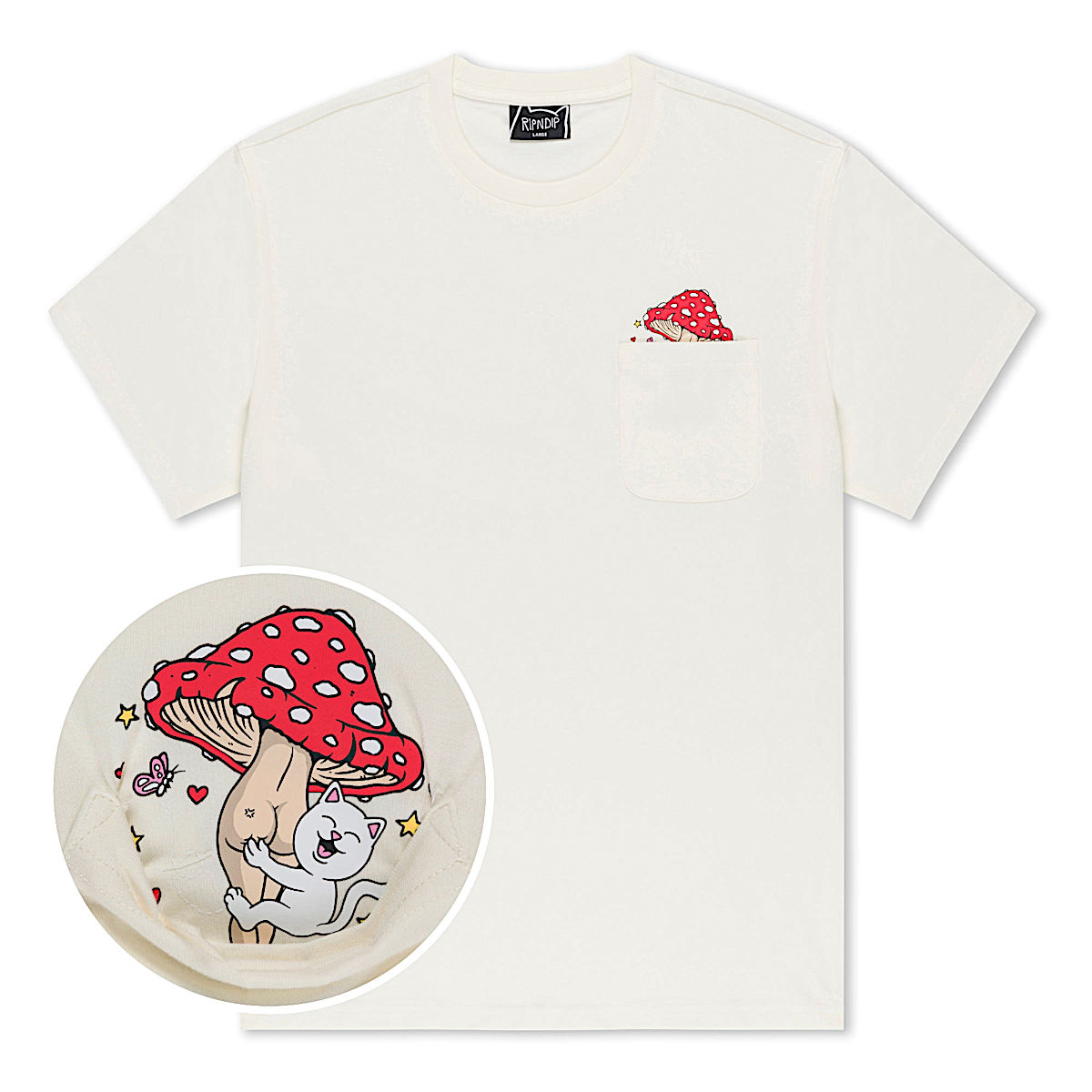 Funny Fungus Pocket Tee (Bone)