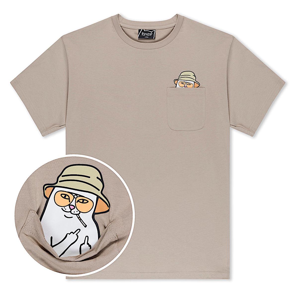 Nermal S Thompson Pocket Tee (Tan)