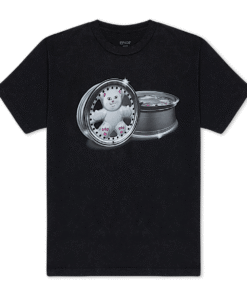 Nerm Wheels Tee (Black Vintage Wash)