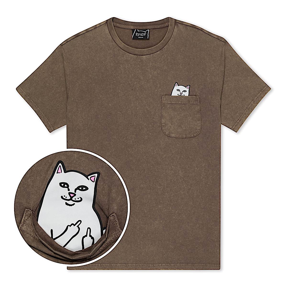 Lord Nermal Pocket Tee (Brown Vintage Wash)