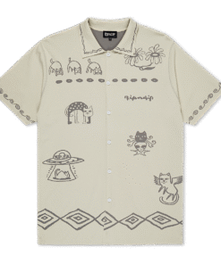 Blonded Reversible Button Up (Sand / Charcoal)