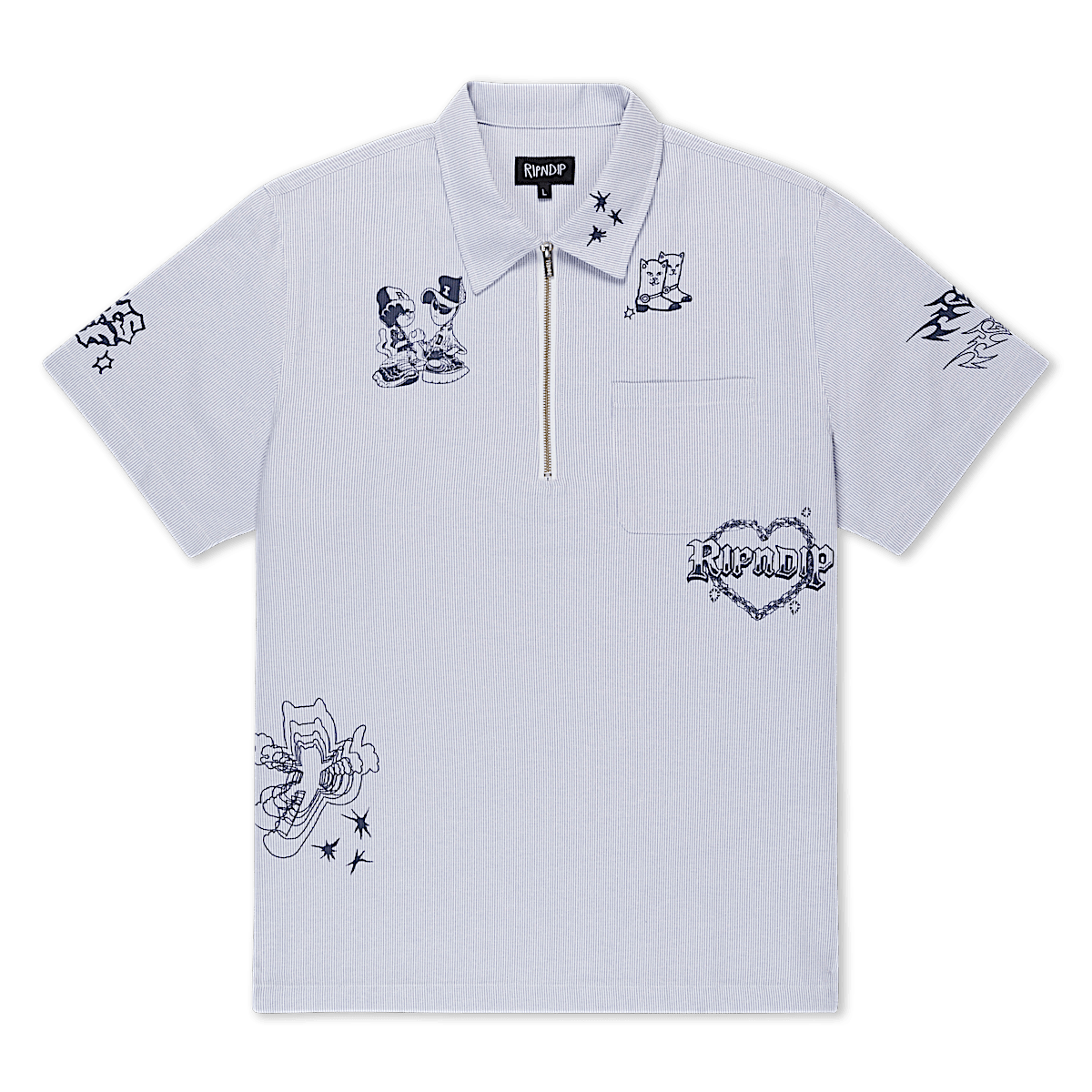 Westside Quarter Zip Shirt (Navy )