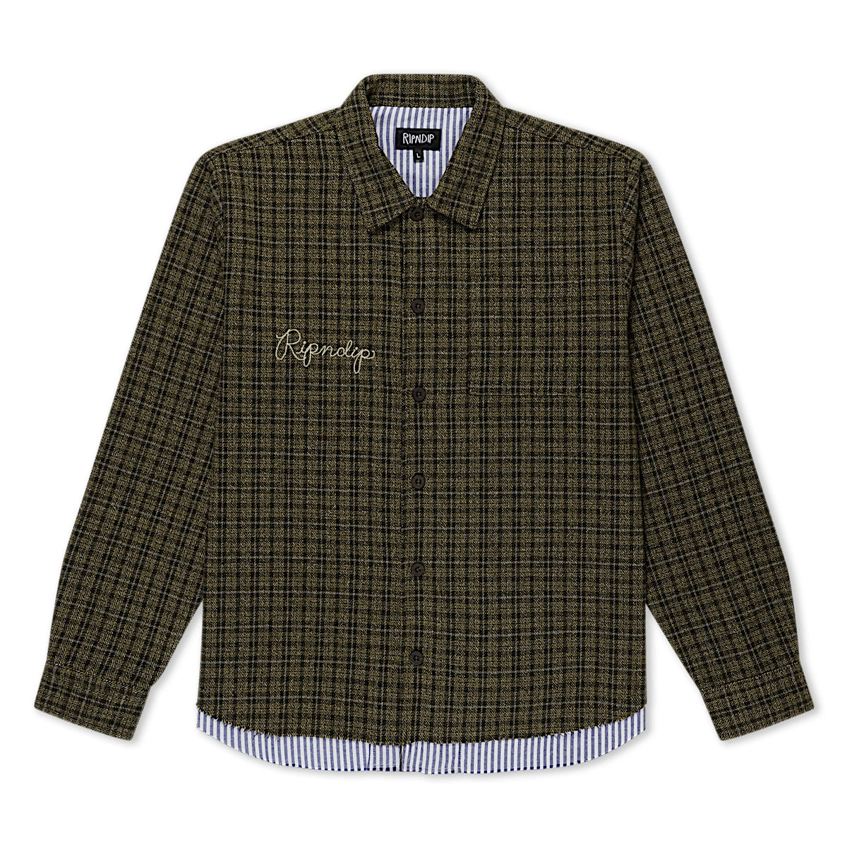 Where The Flowers Bloom Flannel Jacket (Olive)