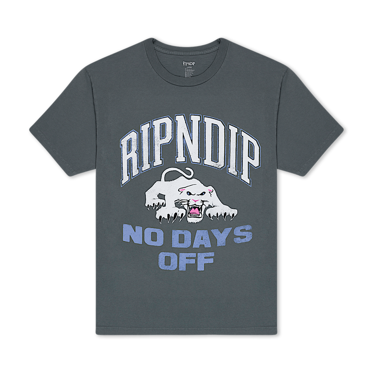 White Panther Tee (Charcoal)