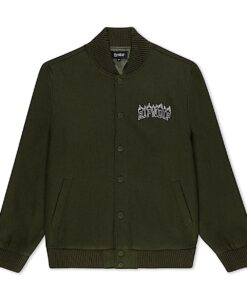 Inferno Varsity Jacket (Light Forest)