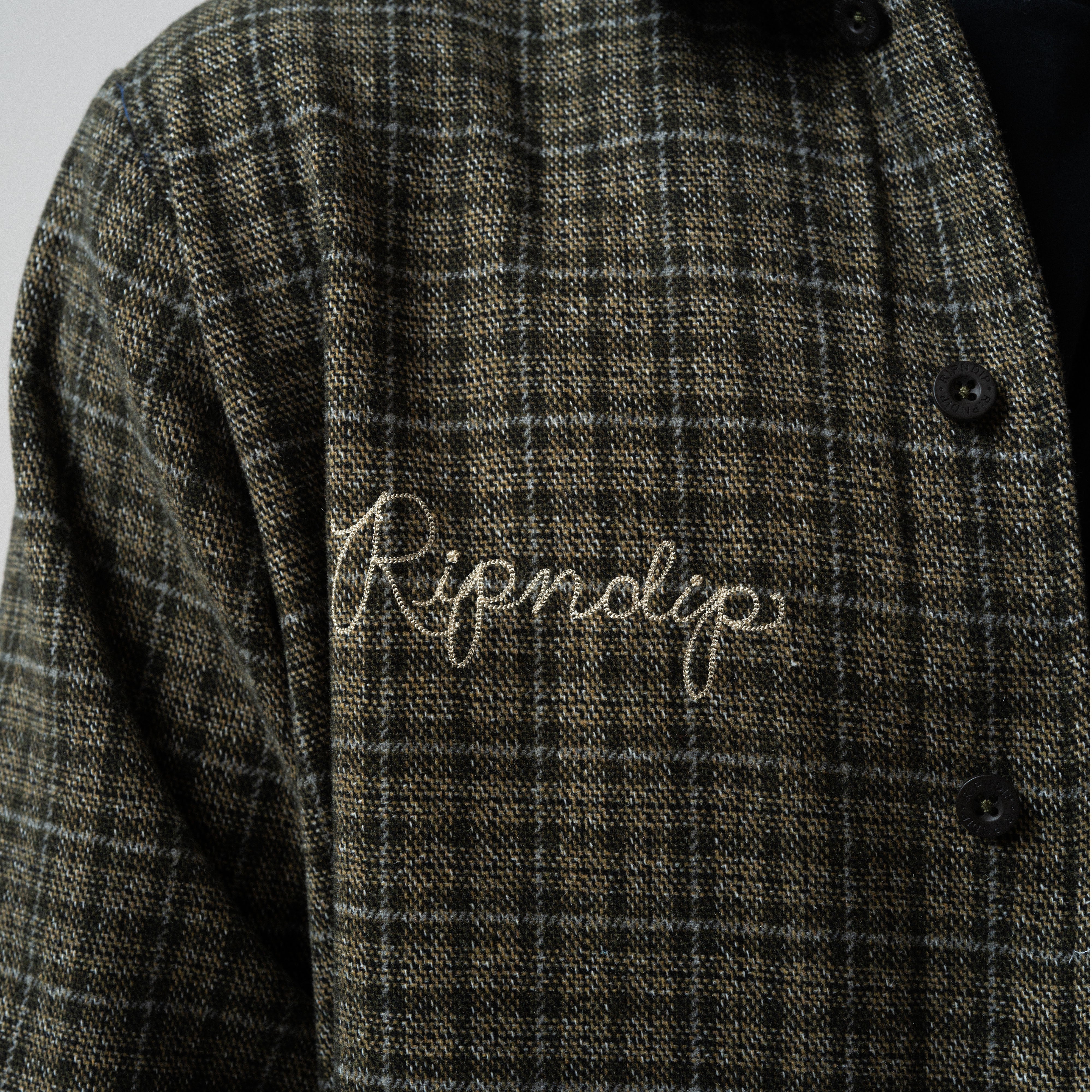Where The Flowers Bloom Flannel Jacket (Olive) - Image 8